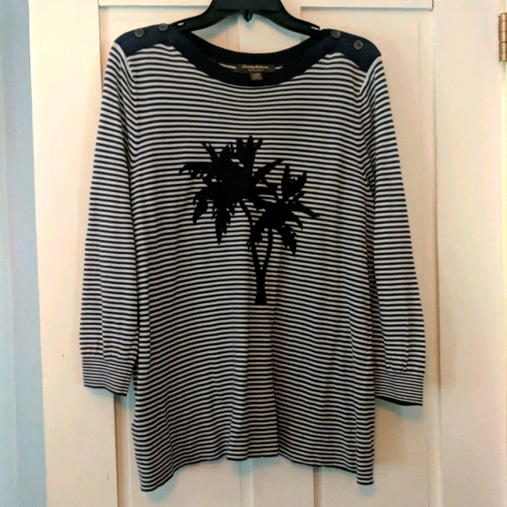 Tommy Bahama pima cotton lightweight sweater